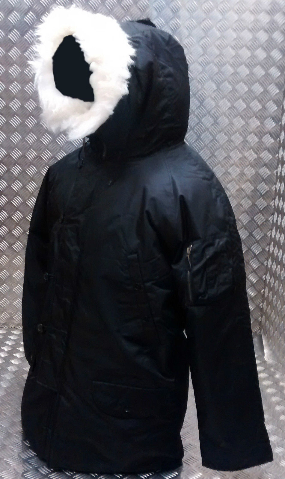 US N3B Military Style ECW Snorkel Parka Black NEW