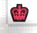 Colour Sergeant CSGT WO Warrant Officer Class 2 Patch Crown Scarlet on Dark Blue