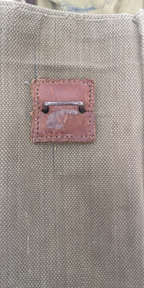 Vintage Belgian Army Canvas Shoulder Satchel Bag Gas Mask Heavy Duty Webbing