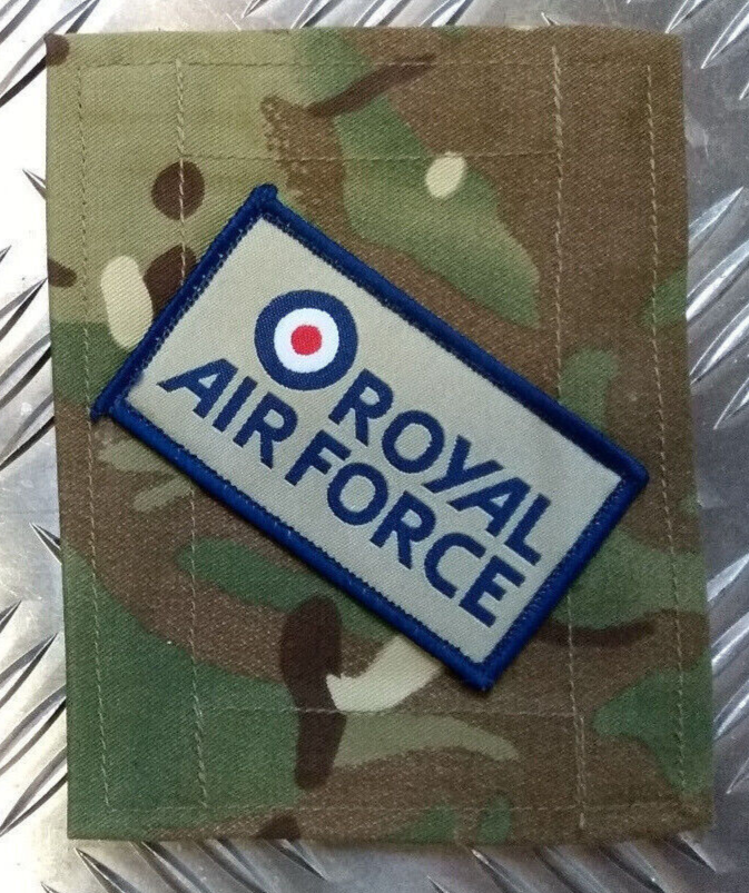 RAF Royal Air Force Blanking Patch Panel MTP with Hook & Loop backing - NEW