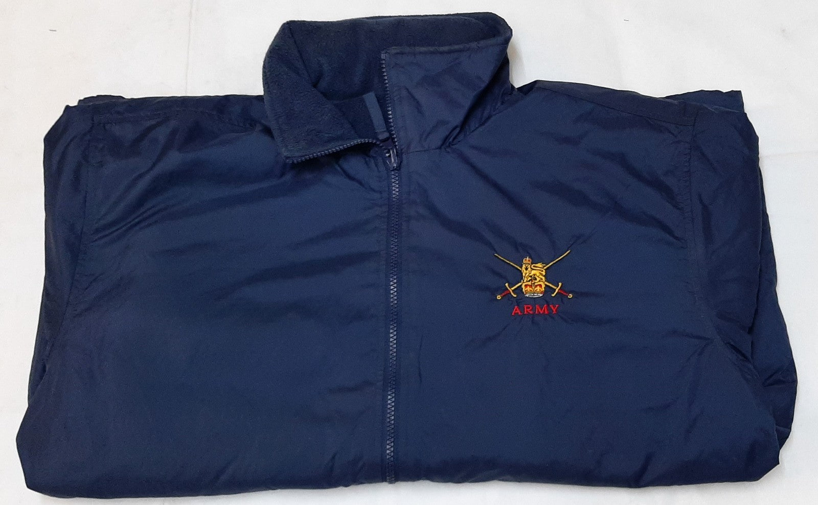 Reversible Soft Shell Fleece Jacket With British Army Embroidered Insignia Med