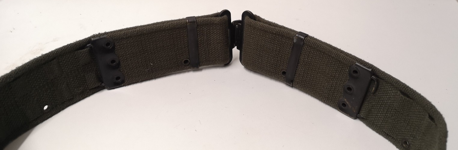 Vintage Belt Webbing Load Carry Pistol Canvas Belt Pattern 58 Waist 44"