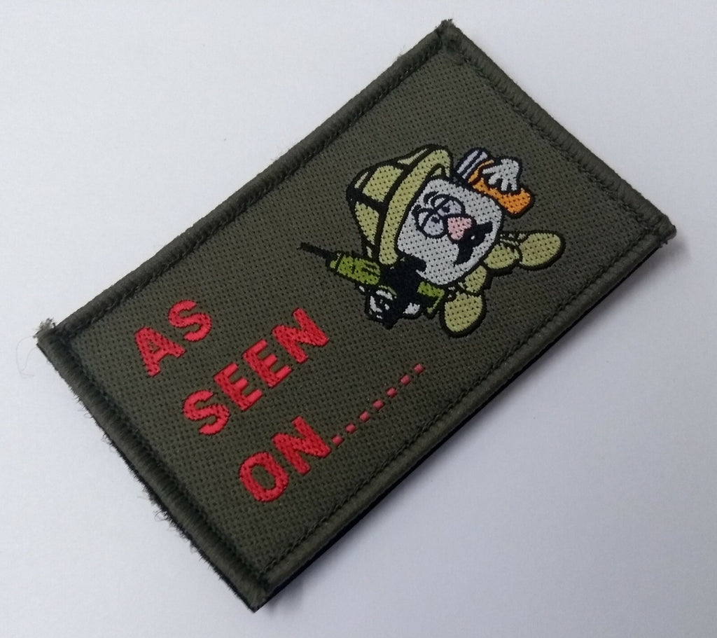 OD Green Army Patch Potato Head "As Seen On" Additional Morale Badge