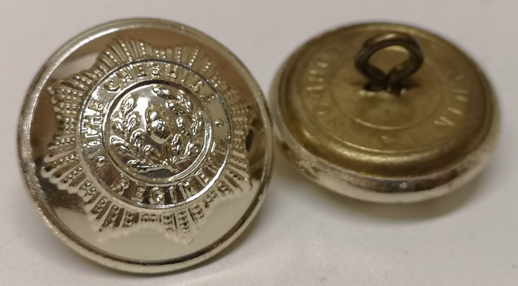 Cheshire Regiment 40L Buttons x4