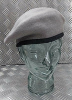 Hobson of London Style Light Grey Lined Wool Uniform Beret Size 7