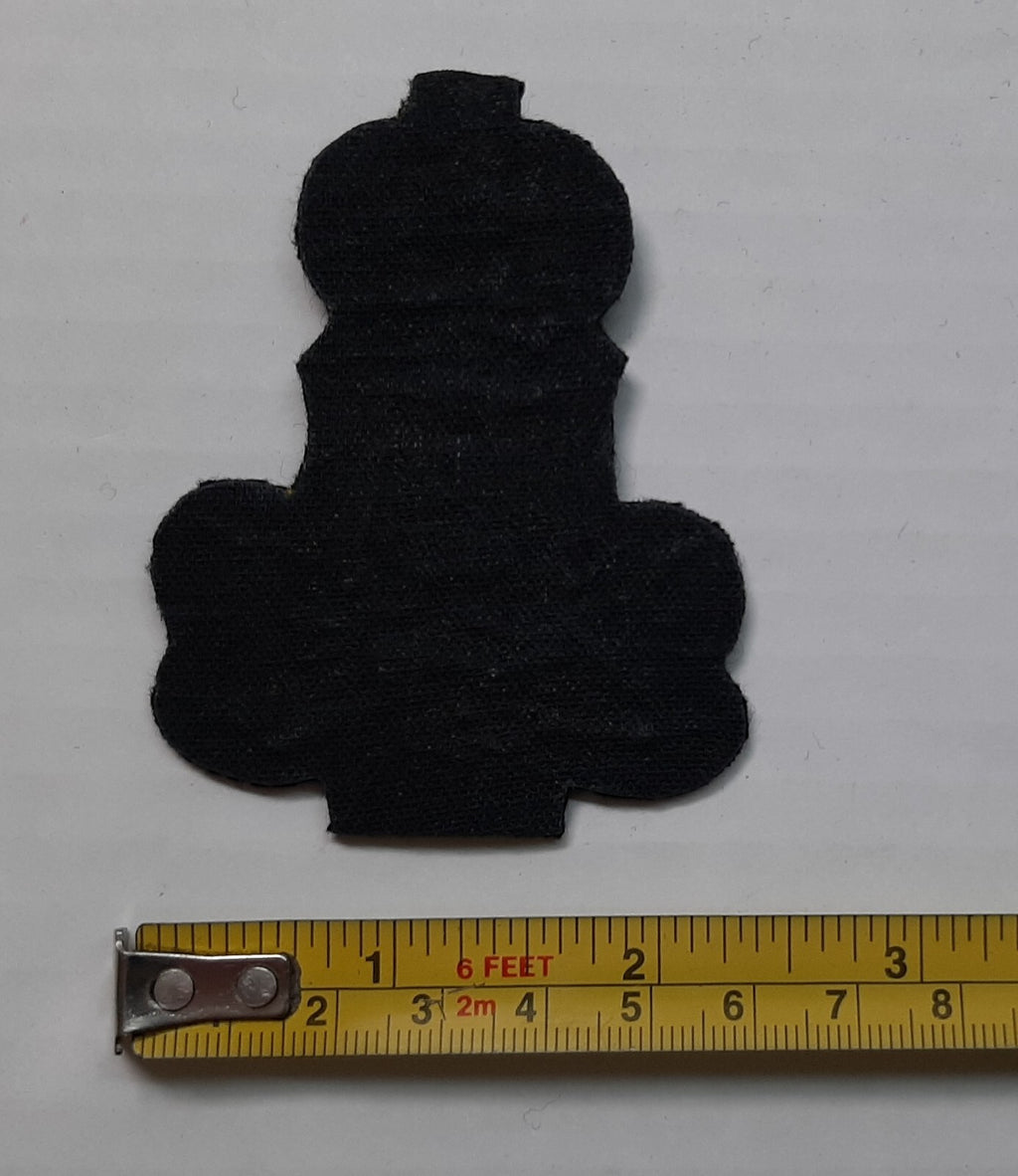 Lyre and Crown No1 and Ceremonial Dress British Army Black Embroidered Arm Patch