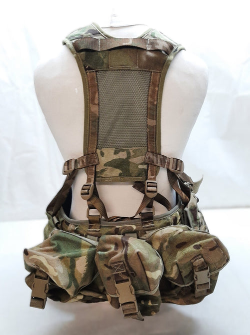 Airborne Army Webbing MTP British Assault Camo Belt Yoke Osprey IVA Pouches (9)