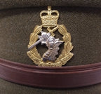 Vintage No2 Hat British Army RADC Officers Hat Woman's Size 58cm Herbert Johnson
