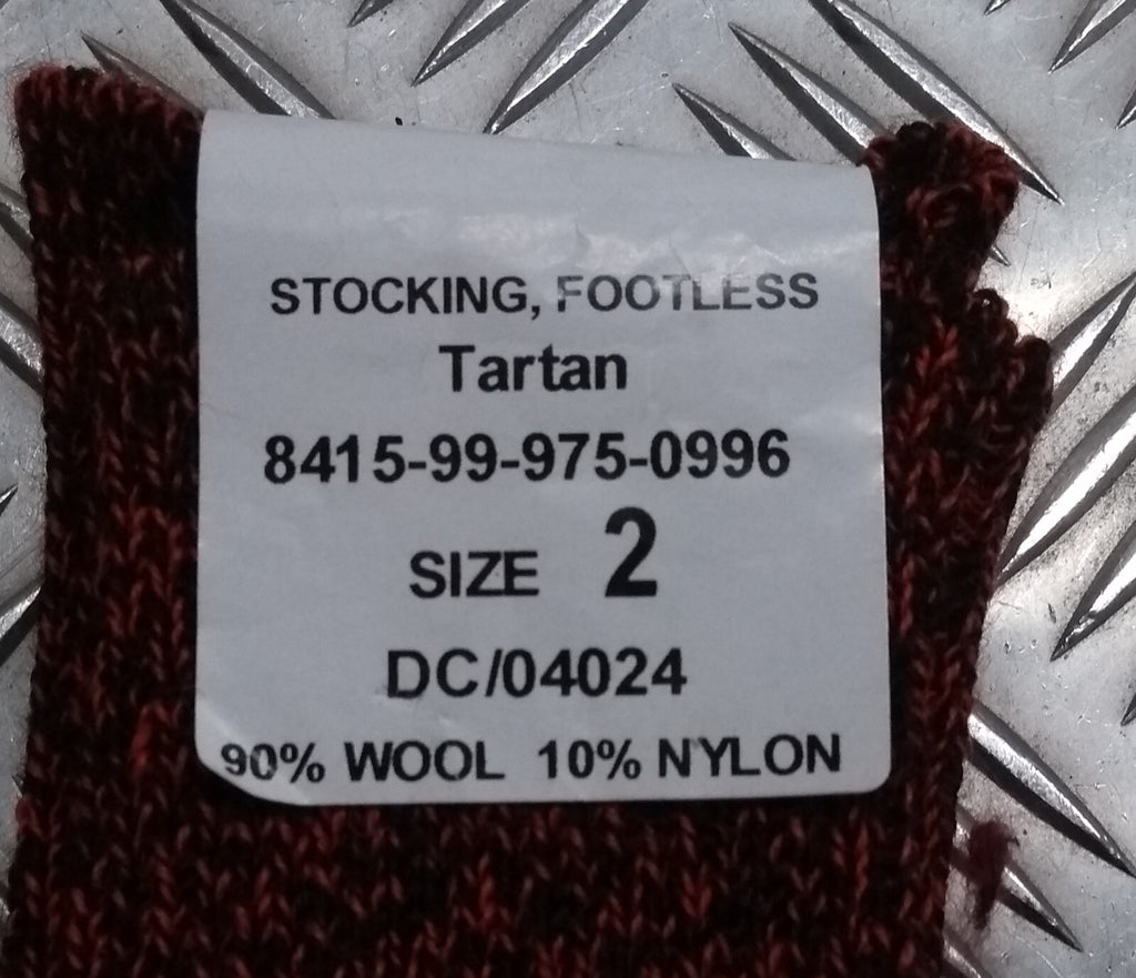 RRS Kilt Hose British Army Pattern Tartan Triple Dice Footless Stockings New