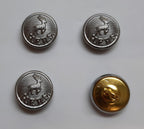 Hertfordshire Buttons Ring Back H F R S Obsolete Stag / Hart Insignia 26L 2 Prs