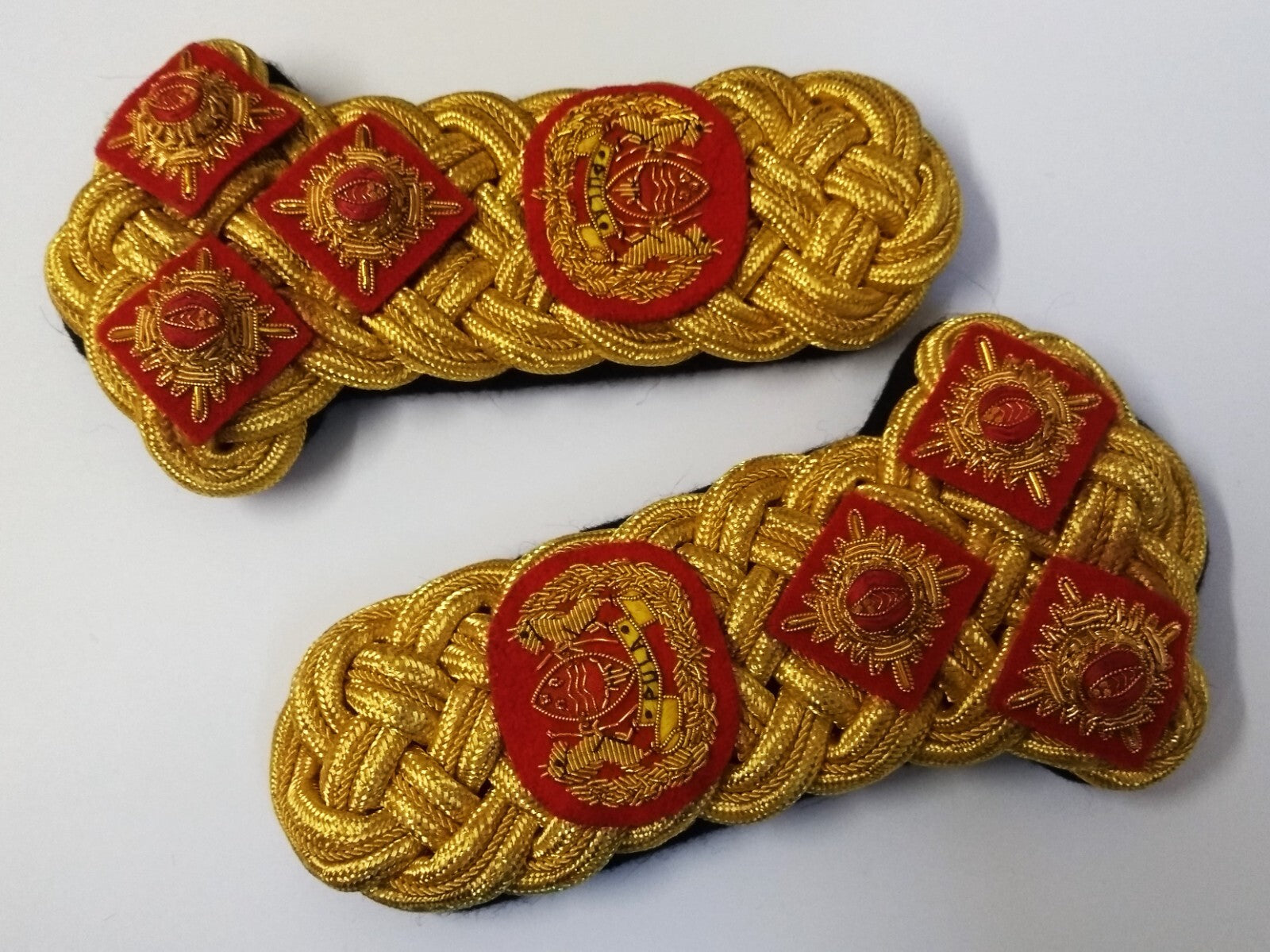 Botswana Brigadier Ceremonial & Parade Shoulder Boards Complete Made in England