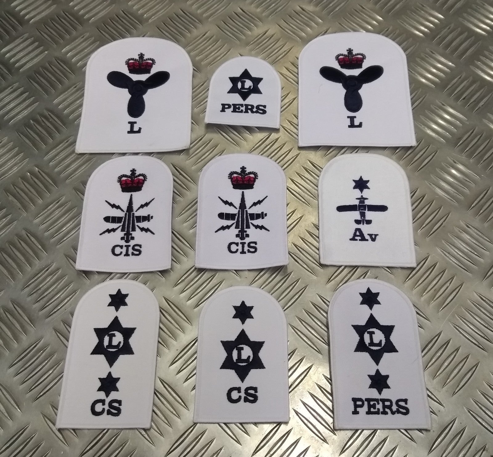 Genuine 9 Assorted British Royal Navy Ratings Patches Insignia Badges - NEW