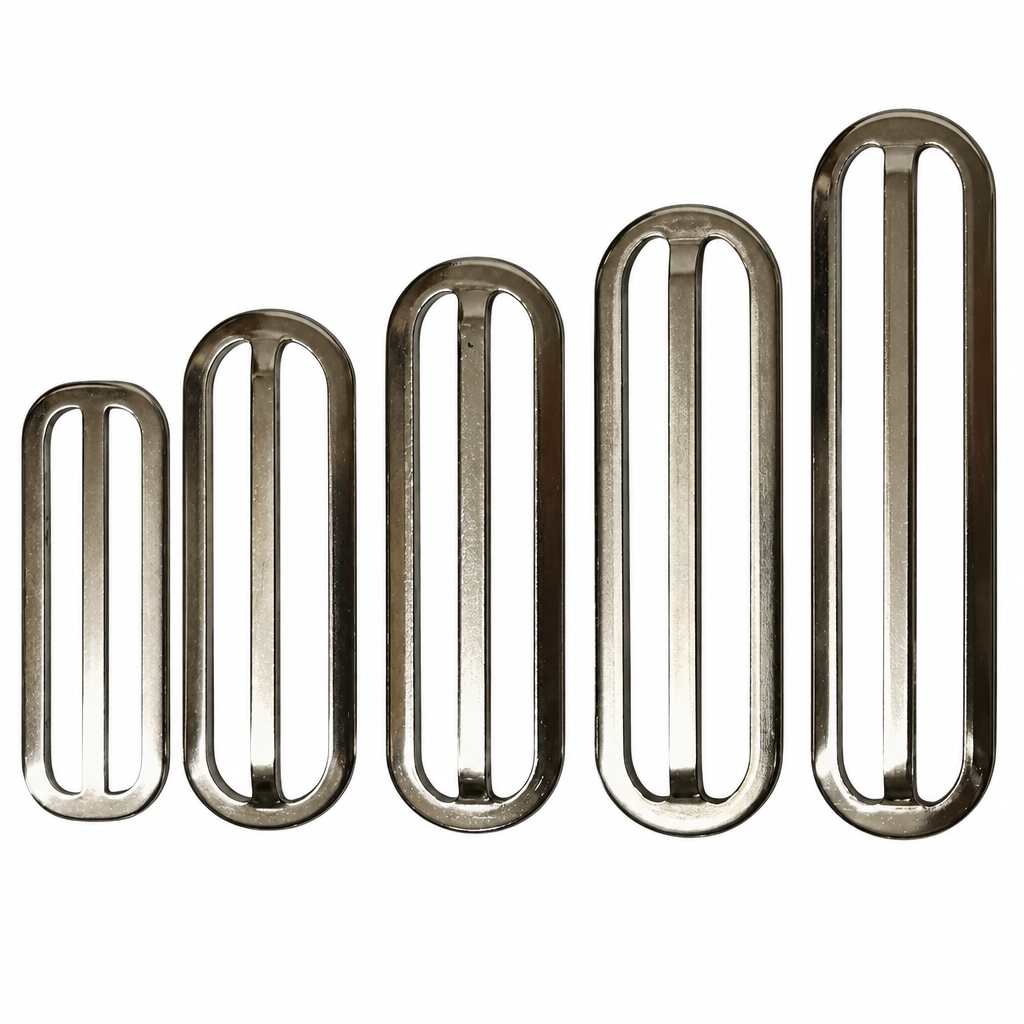 Chrome Stable & Parade Belt Slider Adjuster Various Sizes