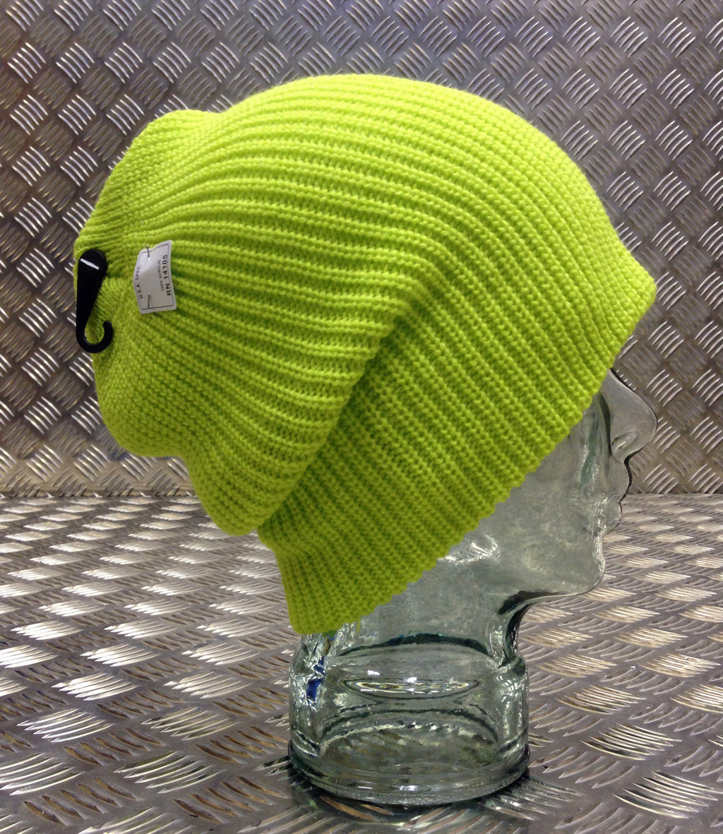 Yellow / Lime Green Knitted Beanie Hat / Watch Cap / Woolly Hat - One size - NEW
