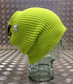 Yellow / Lime Green Knitted Beanie Hat / Watch Cap / Woolly Hat - One size - NEW