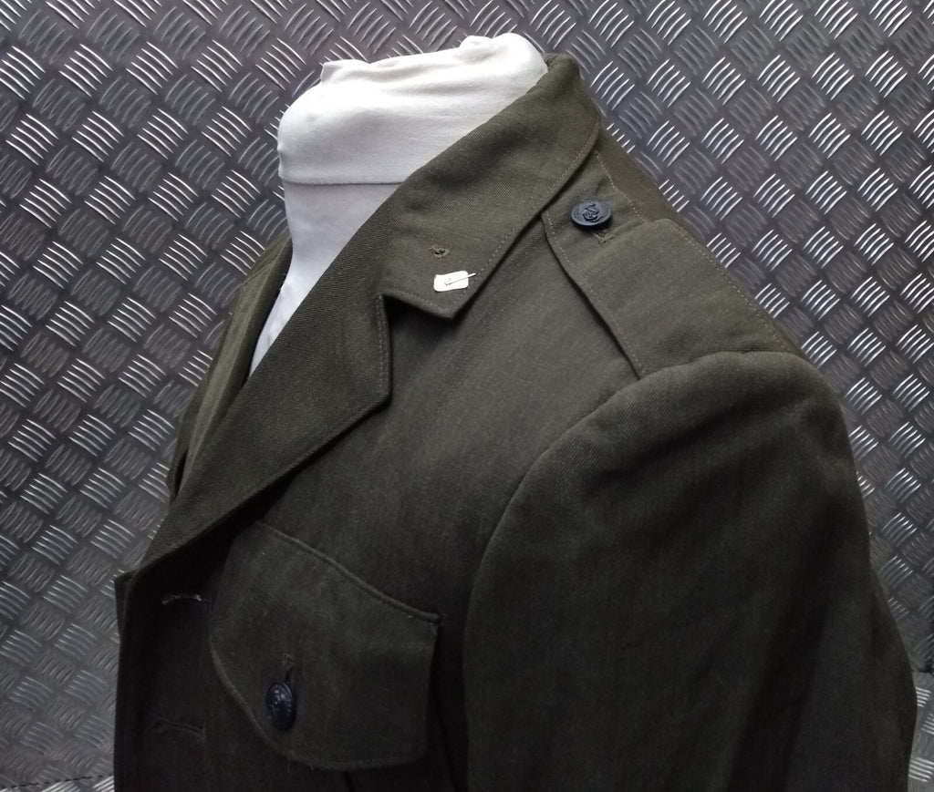 Vintage US MC Jacket Gabardine United States Marine Green Tunic No Belt
