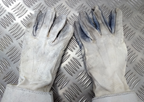 British Army Household Cavalry White Leather Gauntlet Parade Gloves Size 9
