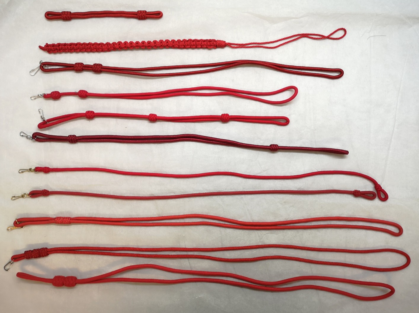 Red / Scarlet Ceremonial & Parade Lanyards / Cords Various Styles joblot of 11