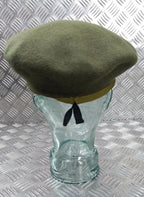 Green Wool Beret H&S With Eagle Badge Size 59cm NEW