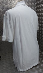 Short Sleeve White Shirt Utility Polo Style Physical Training PT 104cm Large NEW