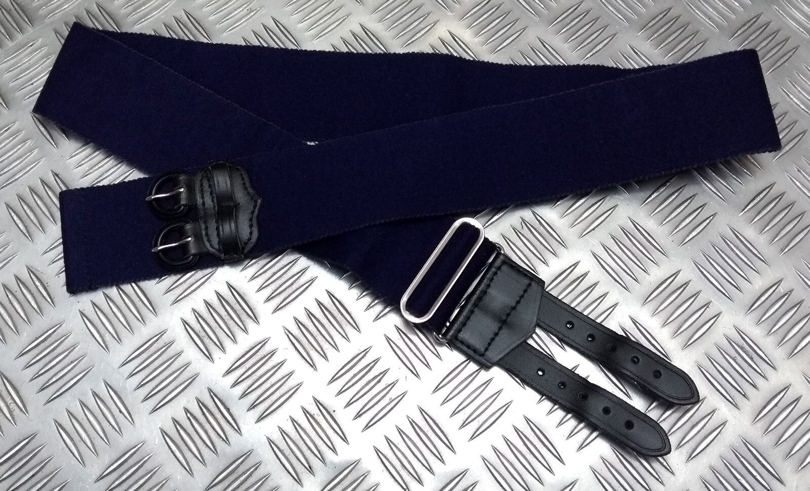 RN Waistbelt Stable Belt Navy Blue 64mm Canvas With Double Strap Closure 35" NEW