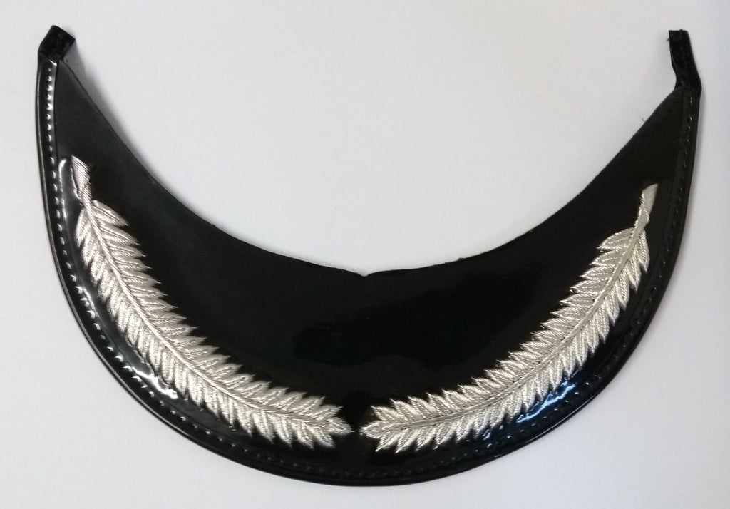 Genuine British Made Senior Officer Silver Laurel Braid Dress Cap Peak NEW