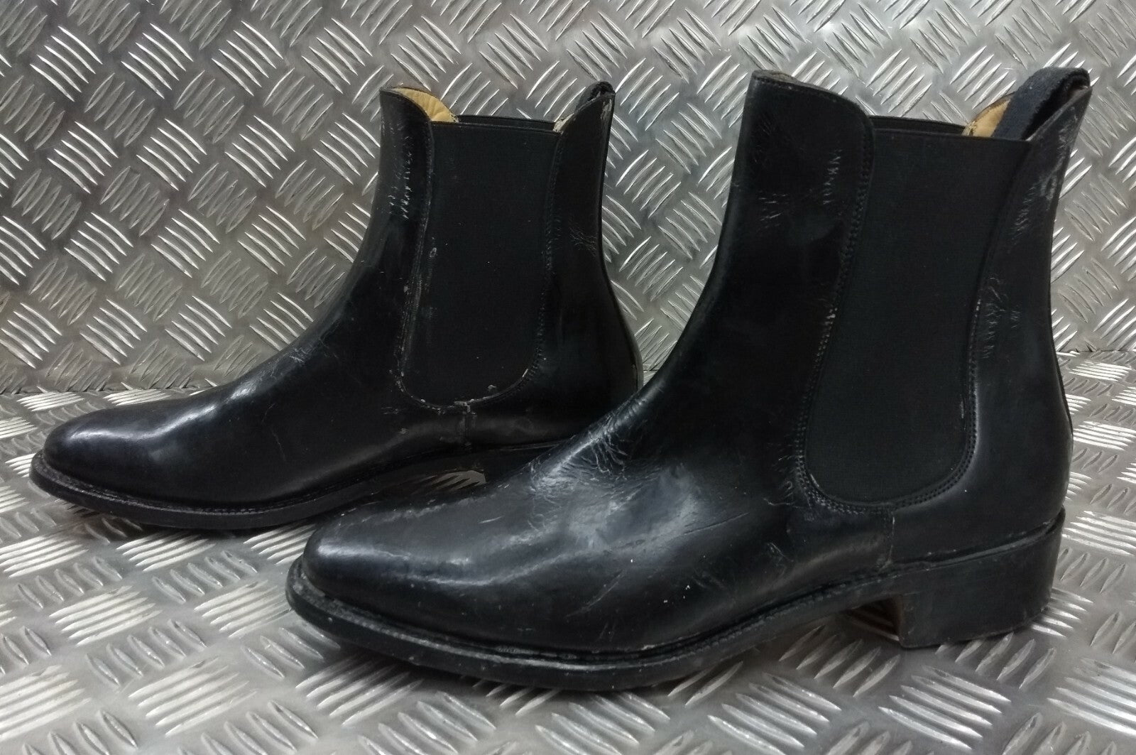 Genuine British Officers Chelsea Boots Black Leather Ceremonial Parade