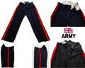 No1 Dress Trousers British Blues Pattern With 1" Red Stripes - All Sizes