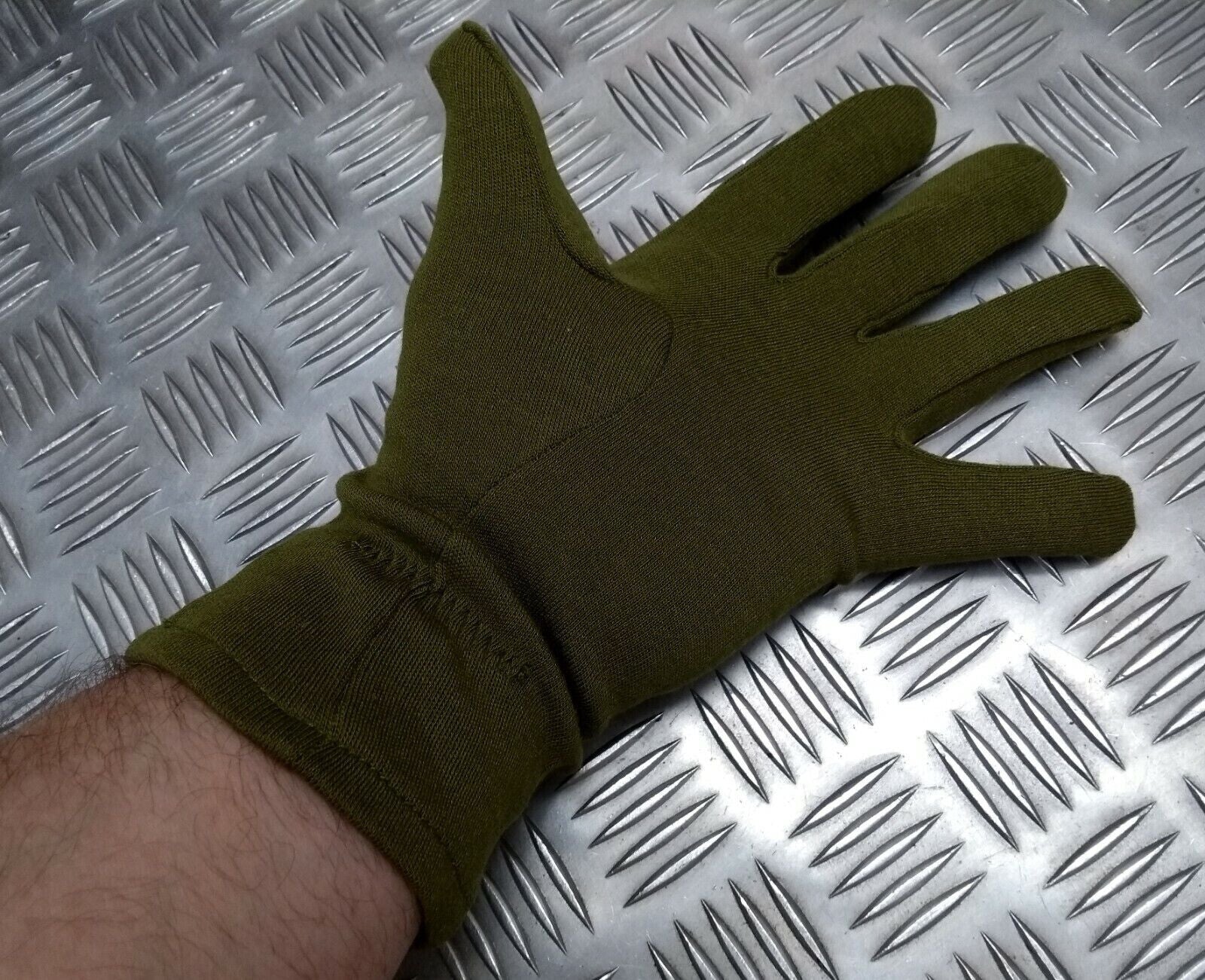 AFV Crewmans Gloves Olive Green FR Fire Resistant Treated Fabric Size XLarge