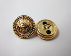 Genuine Nigerian Navy Issue Eagle and Anchor Insignia Ring Back Buttons X2 NEW