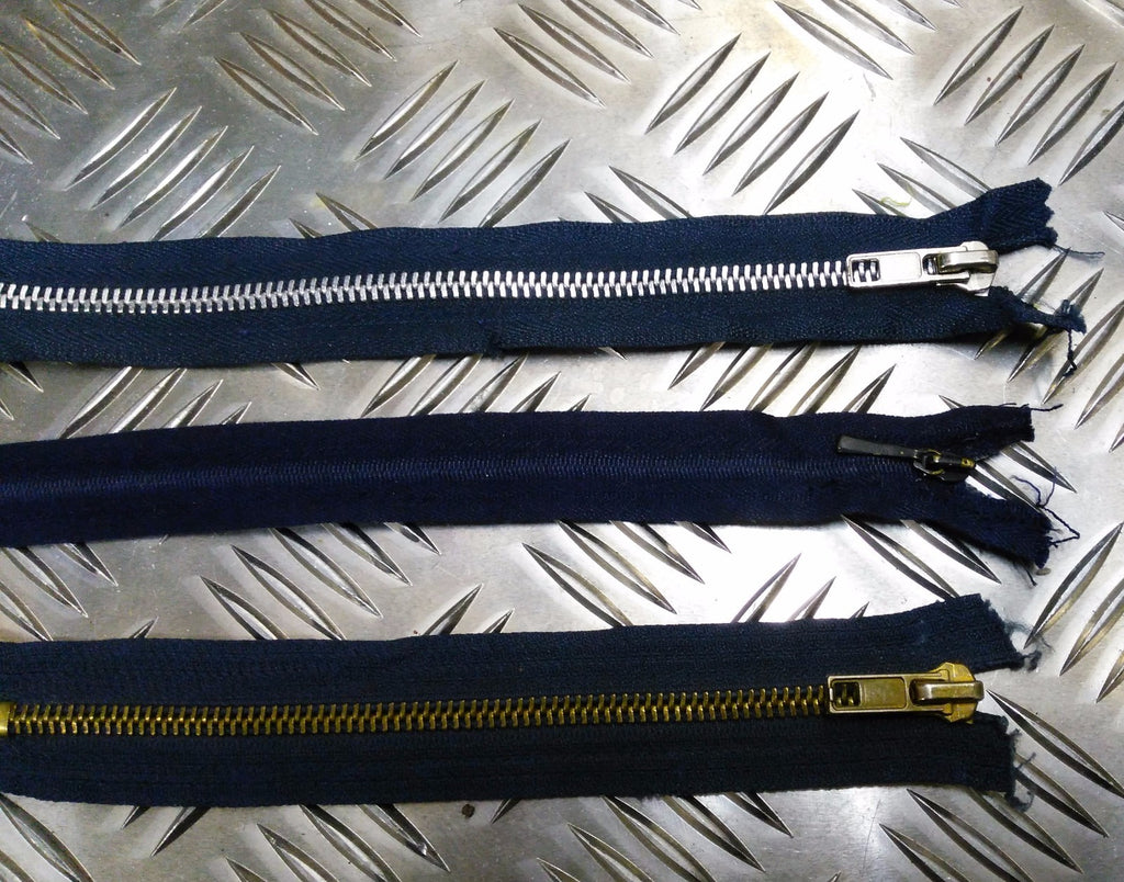 Genuine British Issue Blue Zips X3 7½"- 9½"- 16½" Assorted
