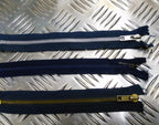 Genuine British Issue Blue Zips X3 7½"- 9½"- 16½" Assorted