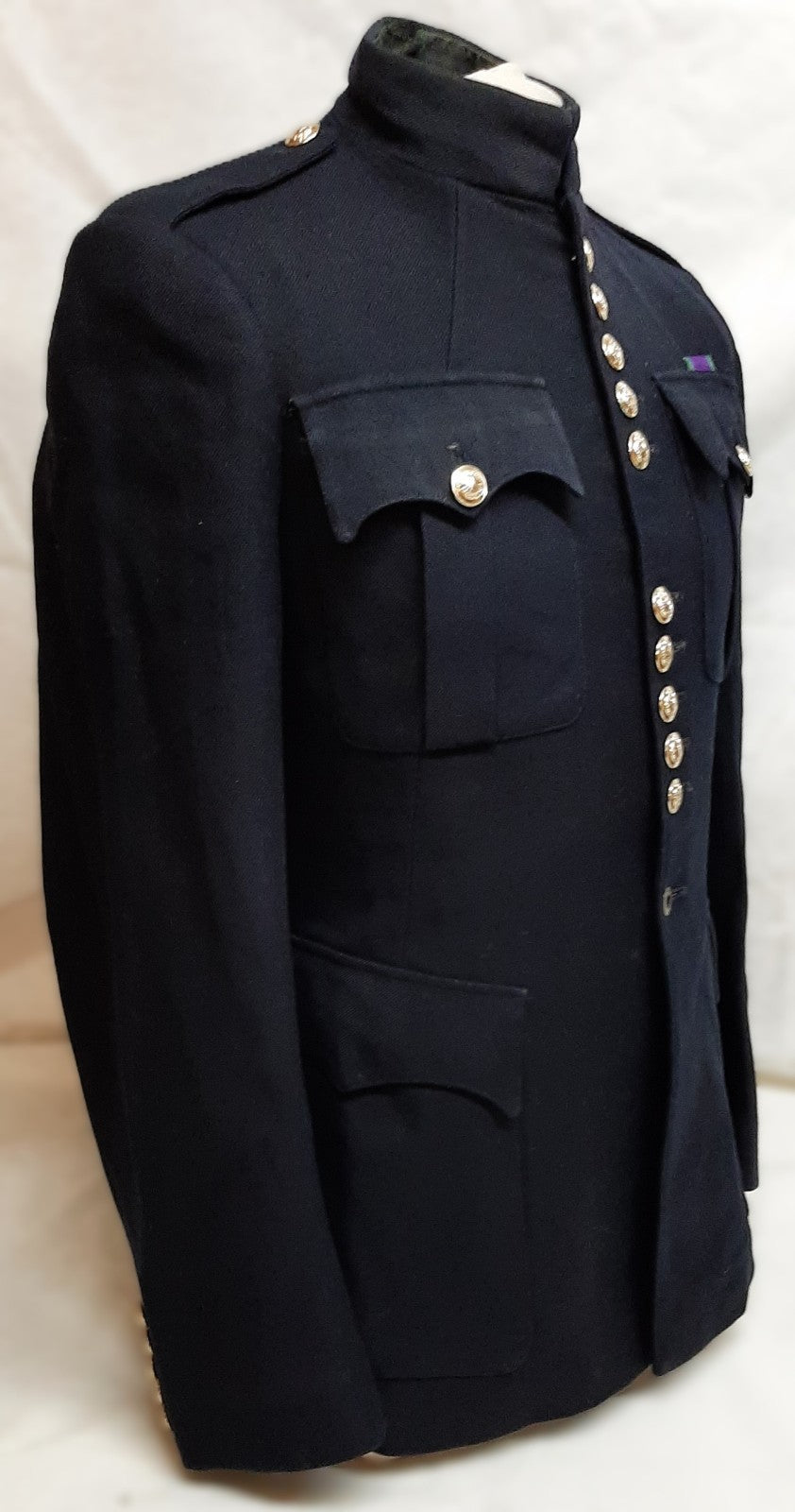 British Army Welsh Jacket Vintage No1 Blue Dress Coat No Rank