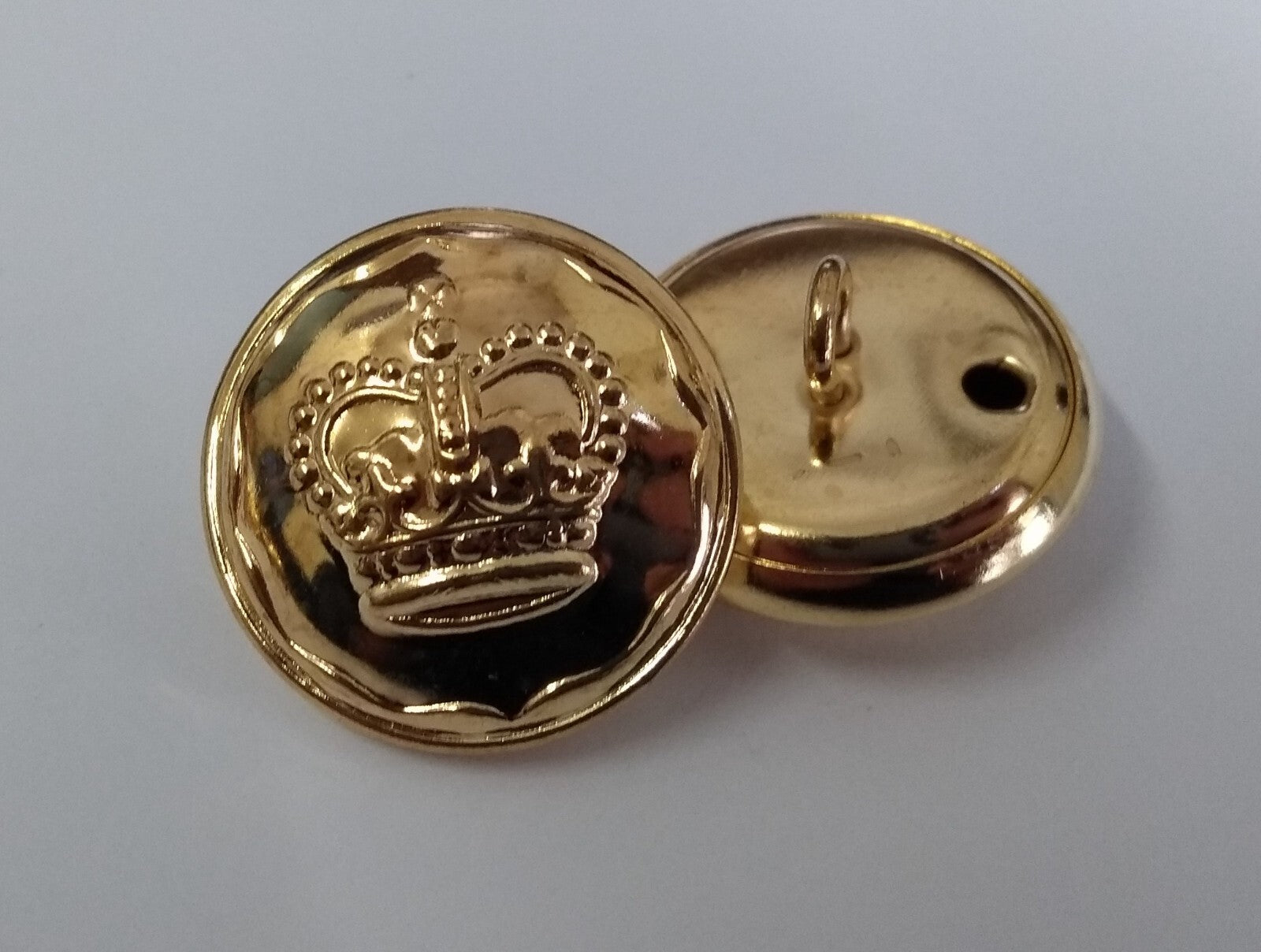 EIIR Crown Buttons Last Edition Queens Royal Crown Insignia Decorative Edging X6
