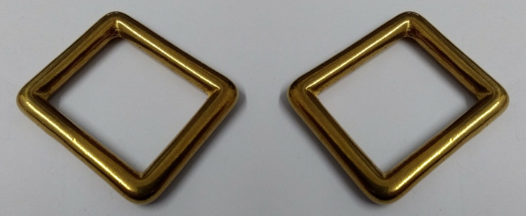 Genuine Vintage British Square Ring Stay For Leather Straps x 2 New