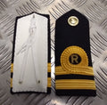 Genuine British Royal Navy RNR Lieutenant Shoulder Boards Complete With Buttons