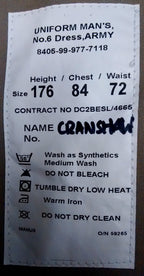 British Army No6 Dress Jungle / Safari / Tropical Jacket Fully Buttoned Without Belt
