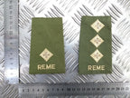 Royal Electrical & Mechanical Engineers REME OD Green Rank Slides - NEW