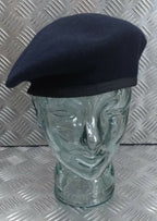 Hobsons of London Style Dark Blue Lined 100% Wool Beret