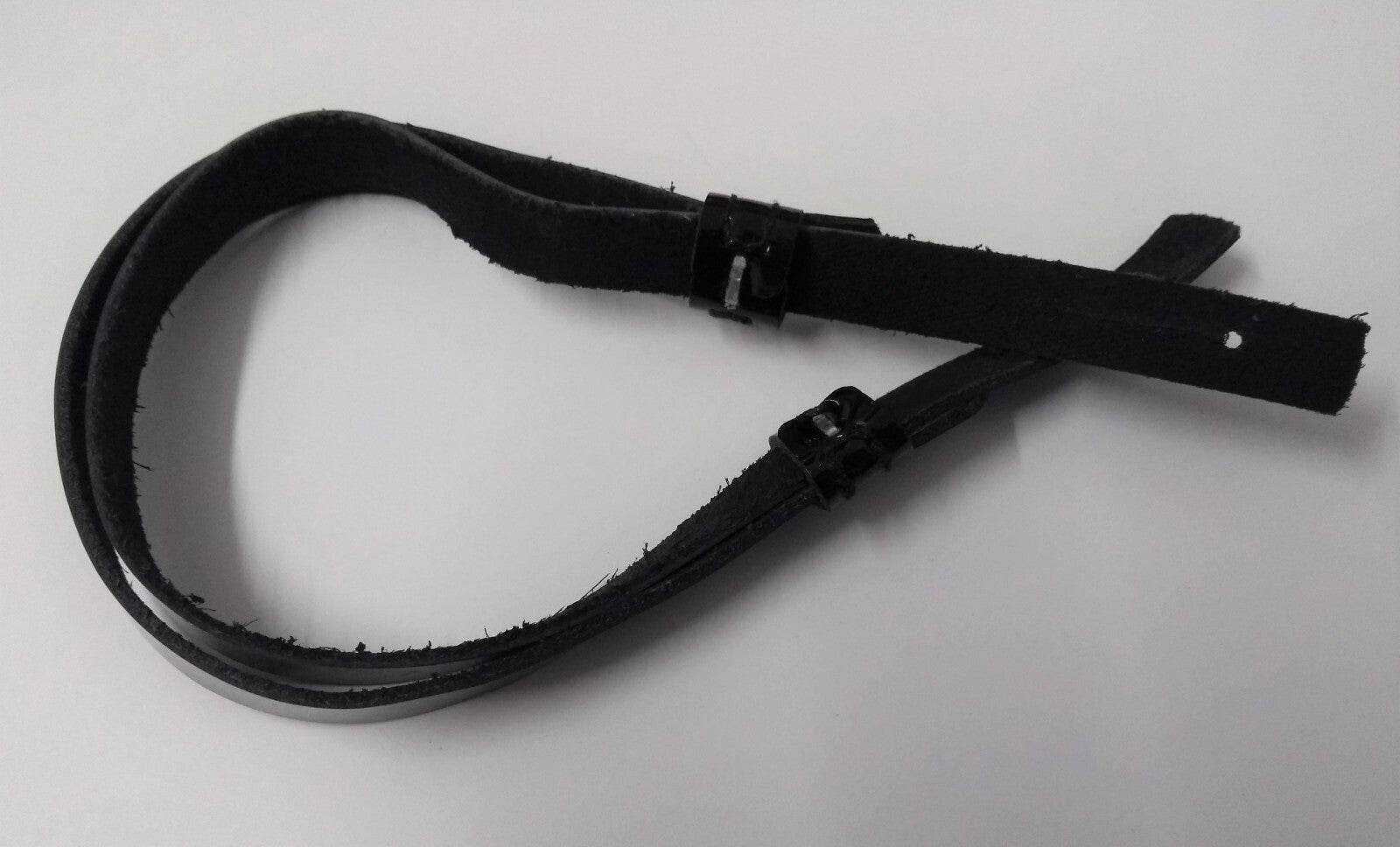 Chinstrap 3/8" Adjustable Patent Leather Chin Strap For Service & Dress Hats