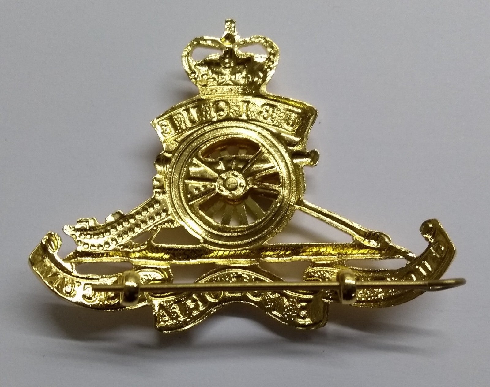 RA Hat Badge Officers Style British Artillery No1 Dress NEW