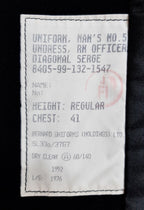 RN No5 Jacket British Naval OFCs Lt Cdr Diagonal Serge 8 Button 41 R