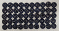50 Vintage Buttons 4 Hole Shirt / Shank Anchors Pearlesque Petrol Blue 11.4mm