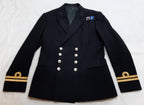 RN Jacket British Naval Ofc LT Com Vintage 1980s Bernard 8 Button