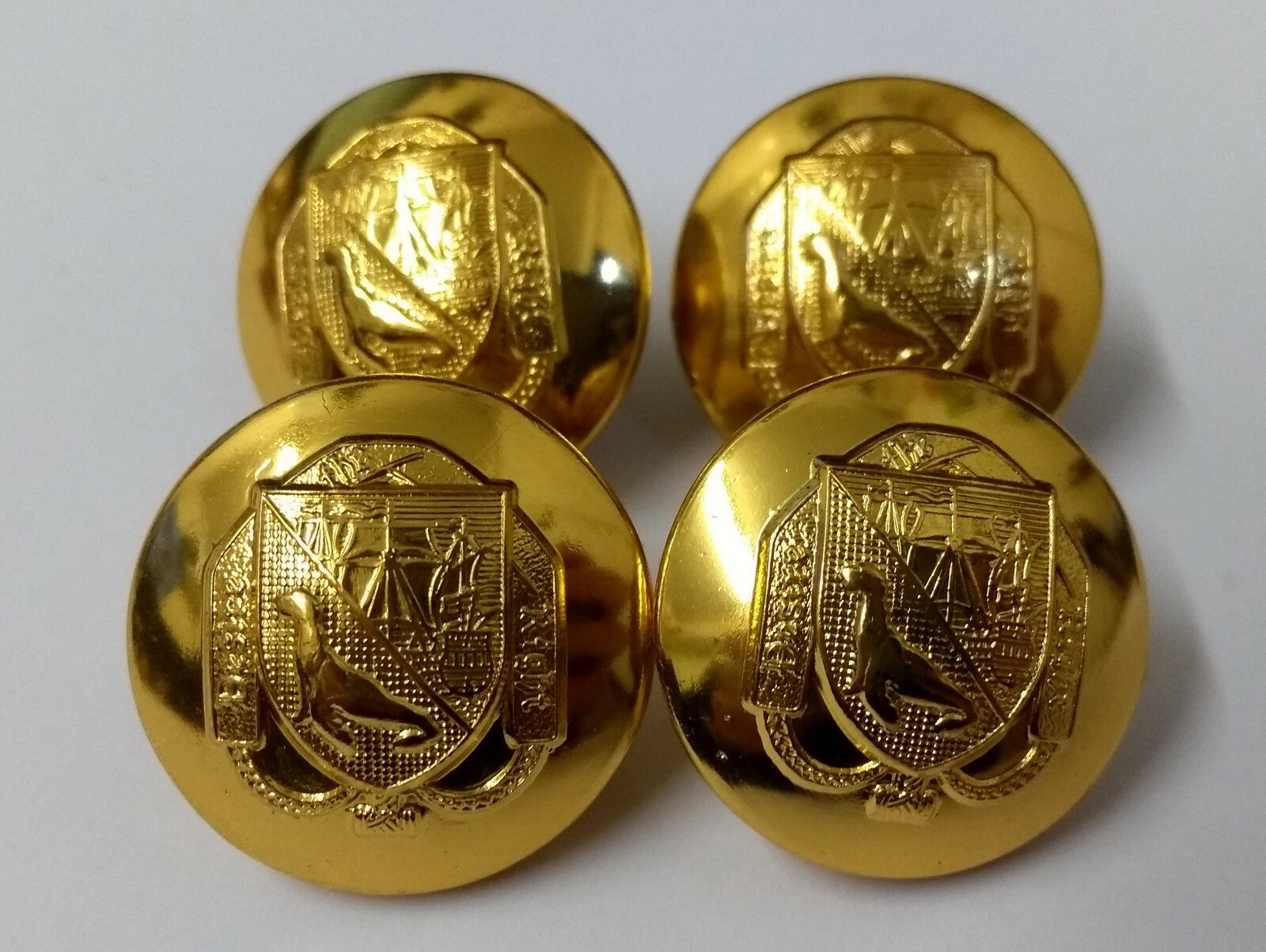 FIDF Falkland Islands Defence Force & Light Infantry Dress Uniform Buttons X4