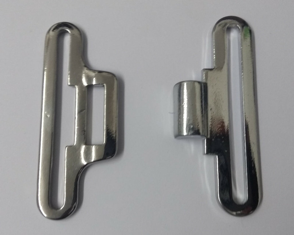 Genuine British Chrome Pistol Belt Silver Belt QRF Buckle Set MFP02A