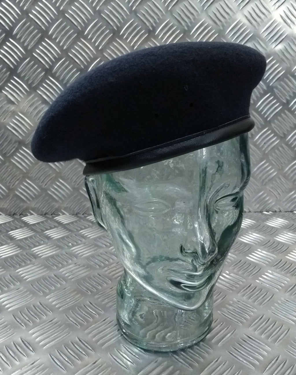 Wool Dress Beret Hobson Navy Blue Size 54cm