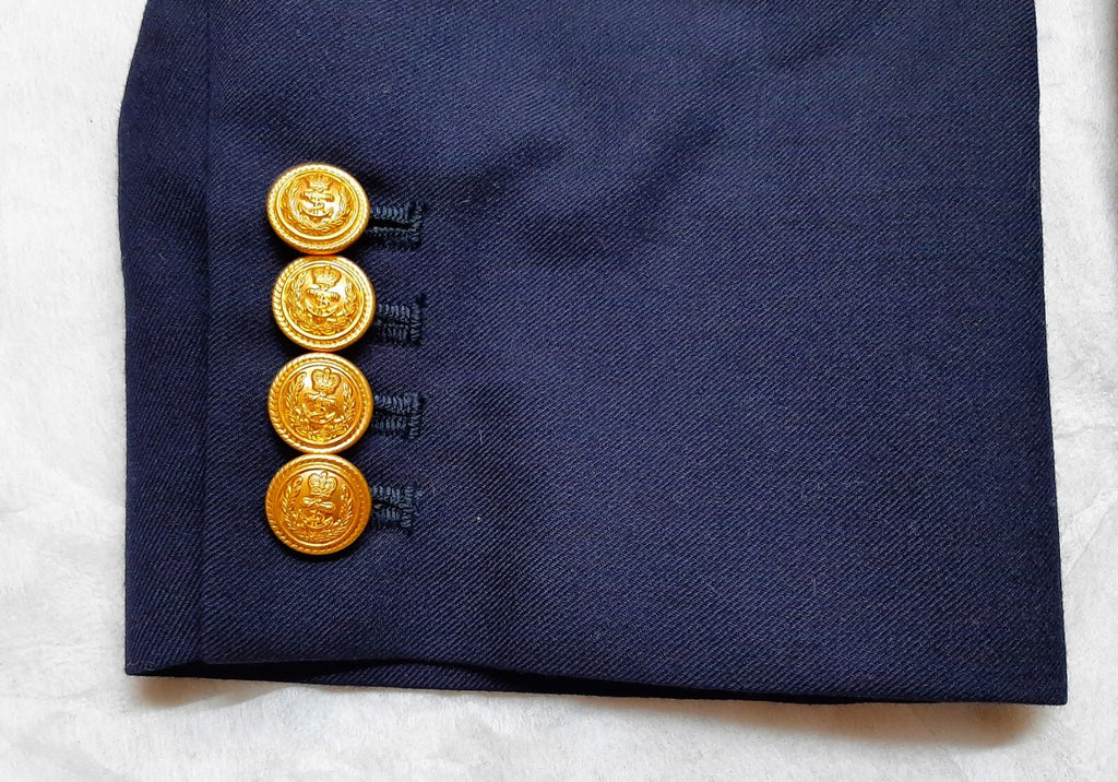 RN Blazer OFCs Double Breasted With Naval Flag Buttons 43" Regular
