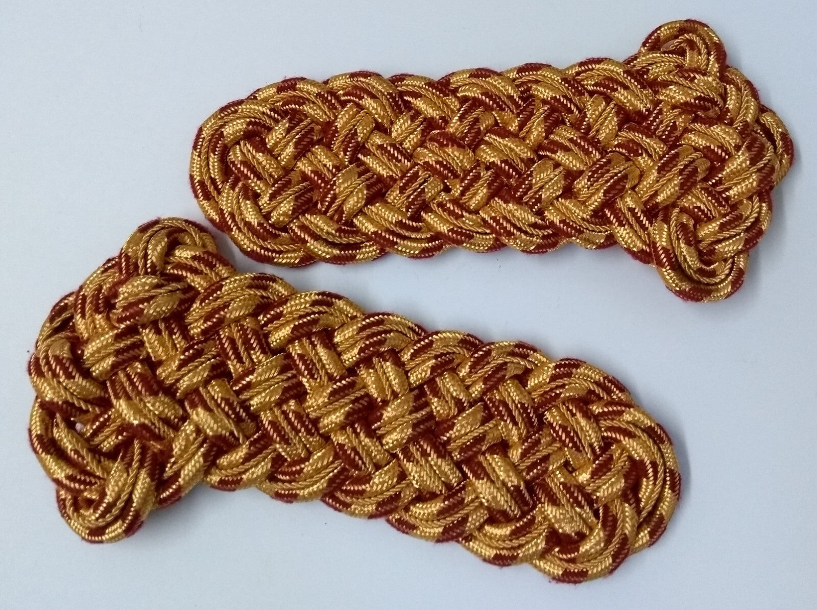 Shoulder Cords Senior Officer Gold Braid Cords No Attaching Straps or Insignia