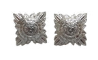 Shoulder Pips 5/8" Silver OFCs Bath Stars Screw Post x 2 NEW